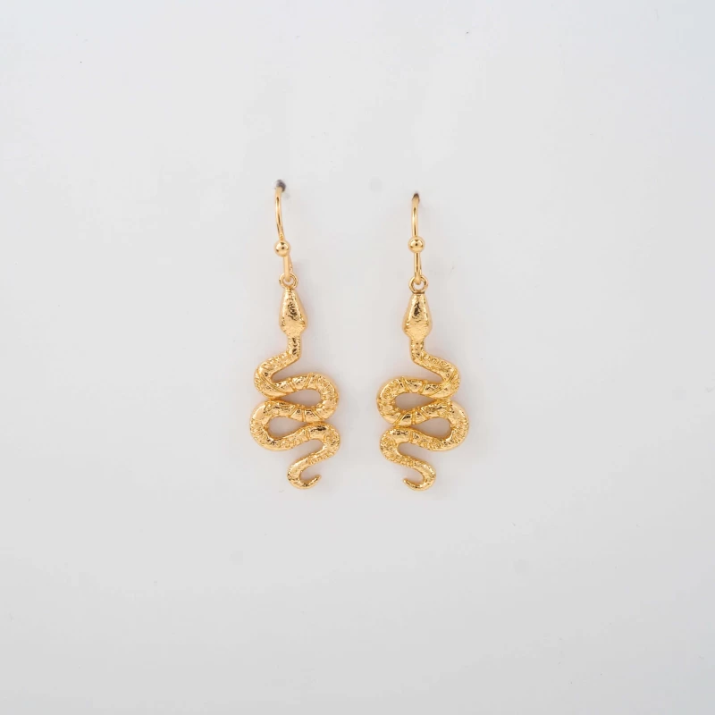 Boucles d'oreilles Apophis plaqué or - Pomme Cannelle