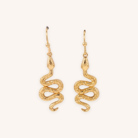 Boucles d'oreilles Apophis plaqué or - Pomme Cannelle