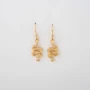 Apophis gold earrings - Pomme Cannelle