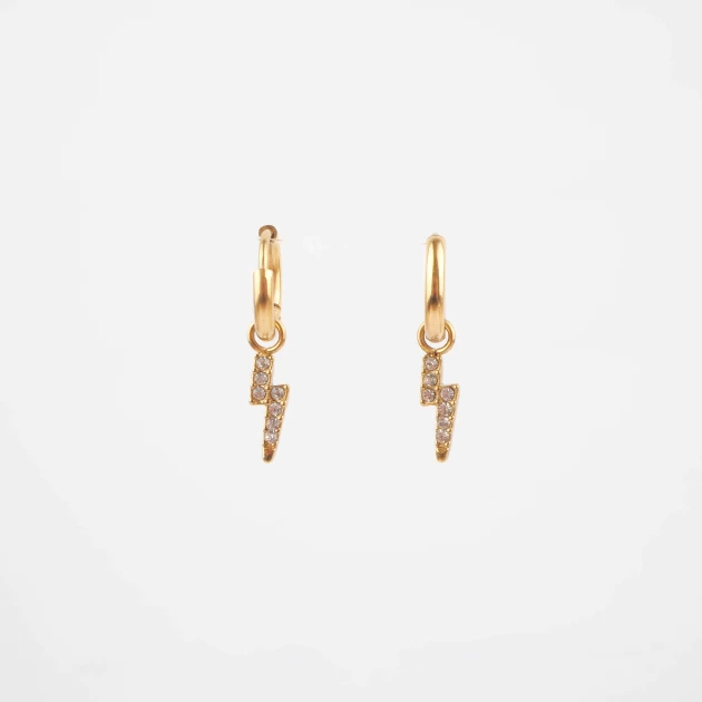 Asha gold hoops earrings -...