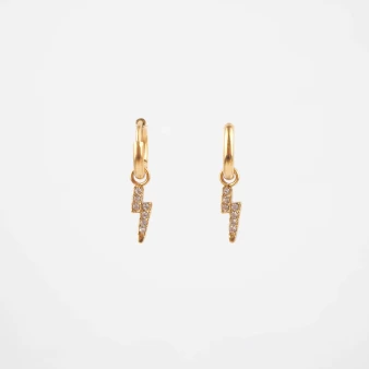 Asha gold hoops earrings - Bohm Paris