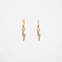 Asha gold hoops earrings - Bohm Paris