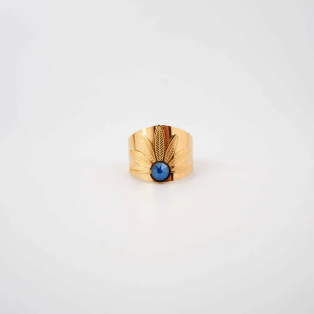 Luti blue gold ring - Bohm...
