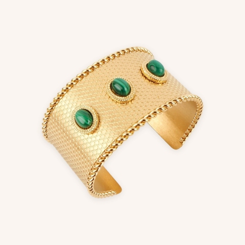 Bracelet manchette Darius en acier - Zag Bijoux