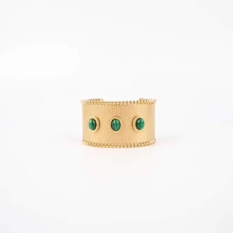 Darius gold cuff bracelet - Zag Bijoux