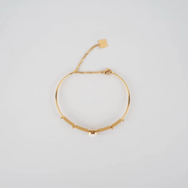 Afshin white gold bangle bracelet - Zag Bijoux