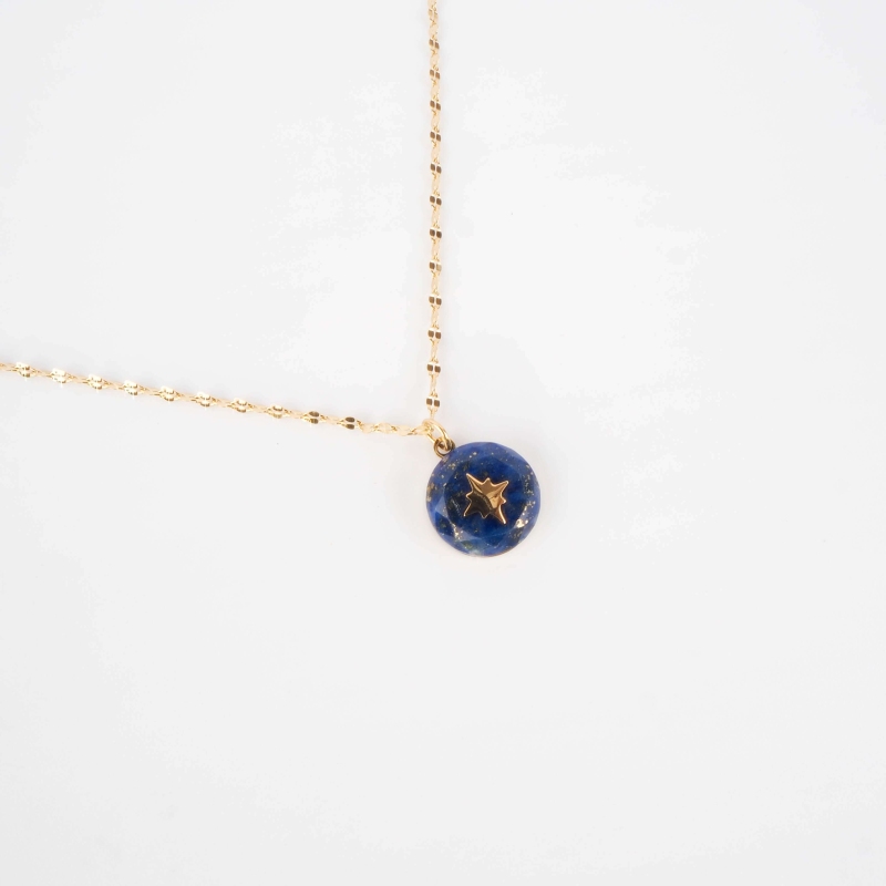 Kinich blue gold necklace - Zag Bijoux