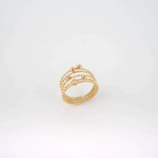 Astar gold ring - Zag Bijoux