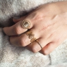 Gold plated daisy ring - Pomme Cannelle