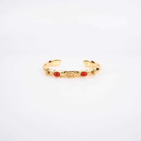 Matta gold bangle bracelet - Gas bijoux