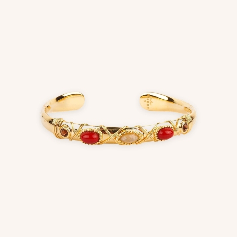 Bracelet jonc Matta or - Gas bijoux