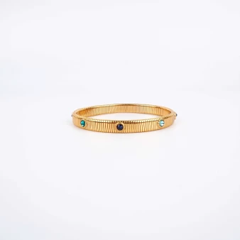 Stradi gold bangle bracelet - Gas bijoux