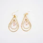 Orphee nacre mini gold earrings - Gas bijoux
