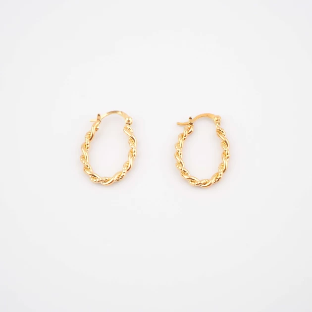 Gold liana Creole earrings...