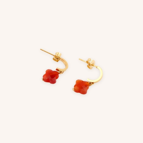 Boucles d'oreilles Tiny cornaline - Zag Bijoux
