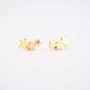 Boucles d'oreilles étoiles plaqué or - Pomme Cannelle