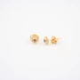 Sun labradorite gold earrings - Pomme Cannelle