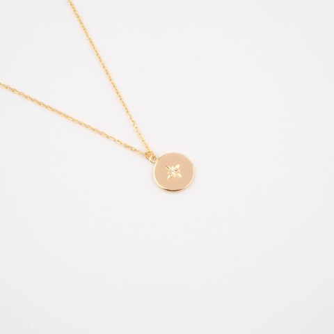 Collier céleste en plaqué or - Pomme Cannelle