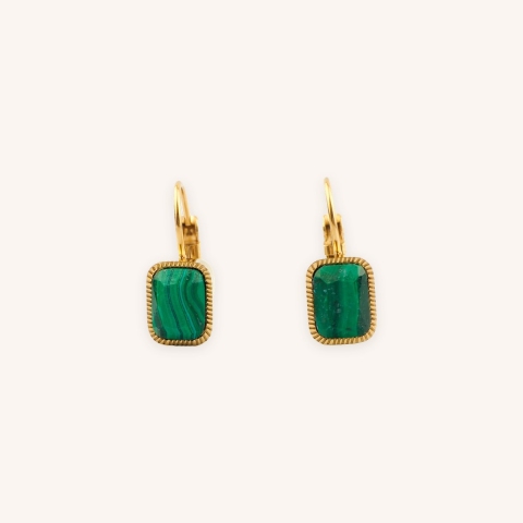 Lana green earrings - Zag Bijoux