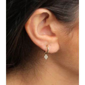 Melina silver hoop earrings - Zag Bijoux