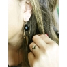 Isis bis gold earrings - Zag Bijoux