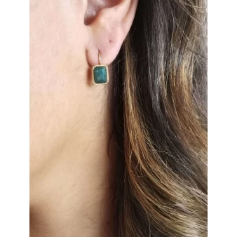 Lana earrings in blue apatite - Zag Bijoux