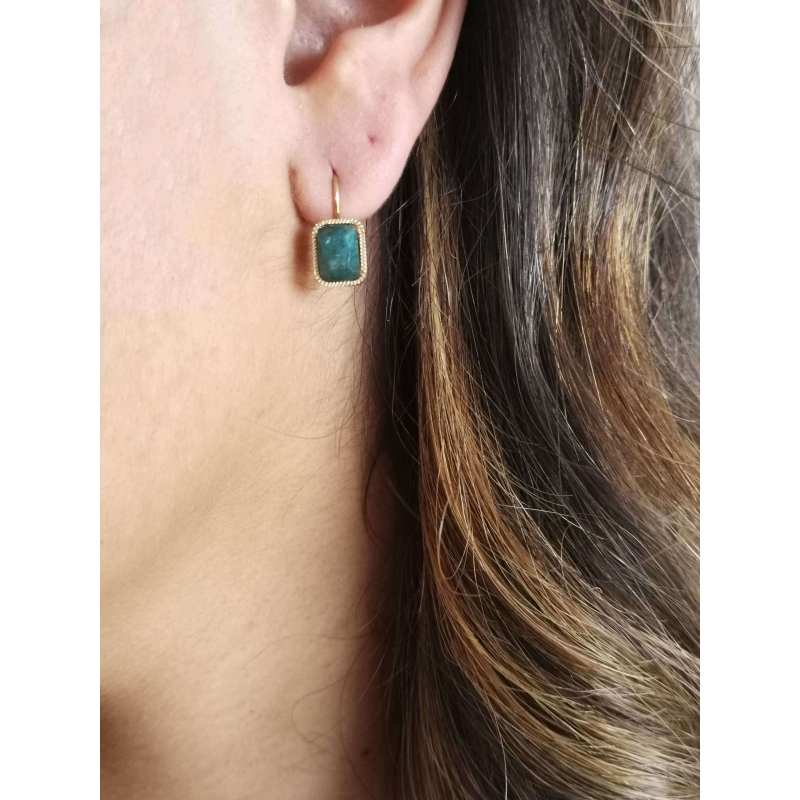 Boucles d'oreilles Lana en onyx - Zag Bijoux