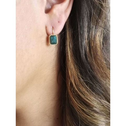 Boucles d'oreilles Lana en onyx - Zag Bijoux