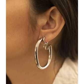 Pastilles mini hoop earrings in steel - Zag Bijoux - Zag Bijoux