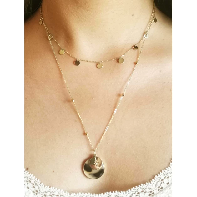 Thaïs necklace in carnelian - Zag Bijoux