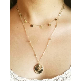 Thaïs necklace in carnelian - Zag Bijoux