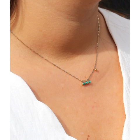 Collier Ormiga noir en acier - Zag Bijoux