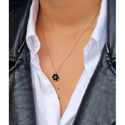 Collier Salomé en acier jaune - Zag Bijoux