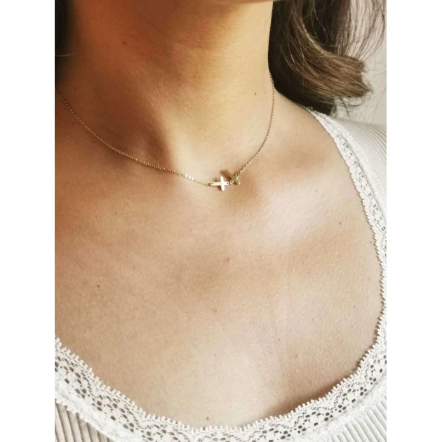Collier Selena en acier jaune - Zag Bijoux