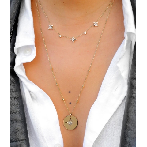 Stella gold necklace - Zag Bijoux