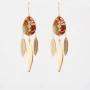 Isis bis gold earrings - Zag Bijoux