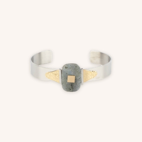 Azad two-tone bangle bracelet - Zag Bijoux