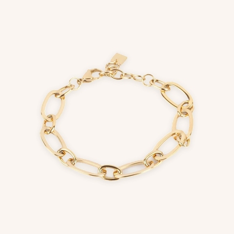 Bracelet Vogue en acier or jaune - Zag Bijoux
