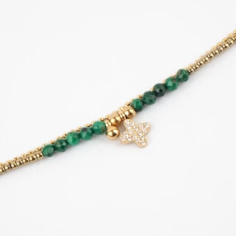 Kaleo green gold bracelet - Zag Bijoux