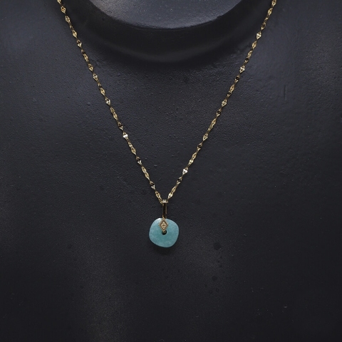 Precious turquoise gold necklace - Zag Bijoux