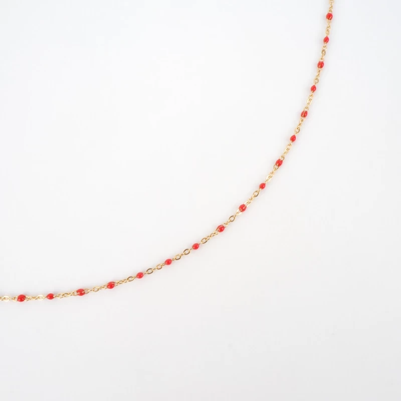 Houston red gold necklace - Anartxy