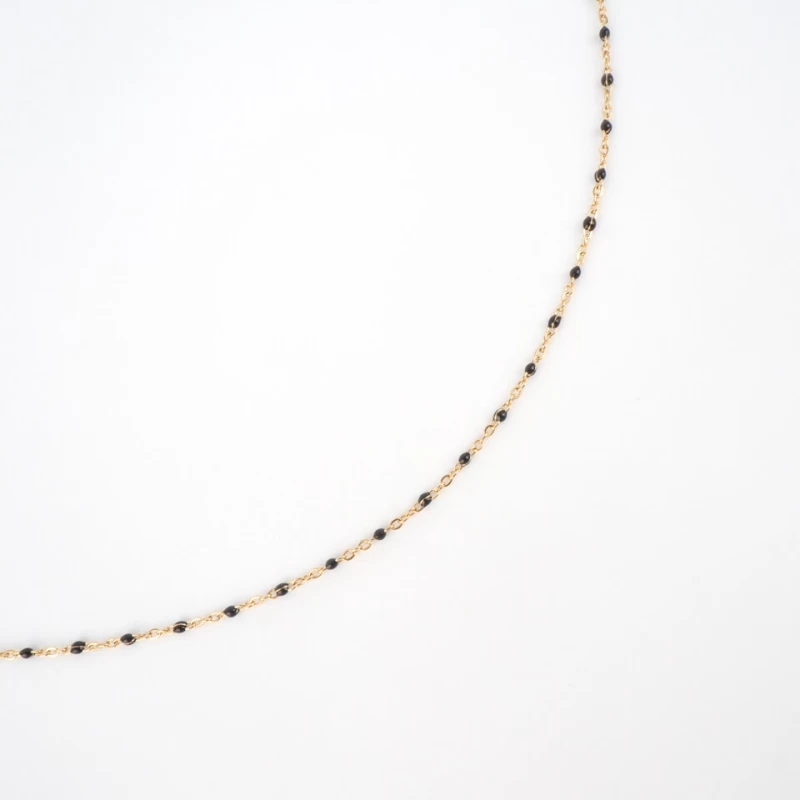 Houston black gold necklace - Anartxy