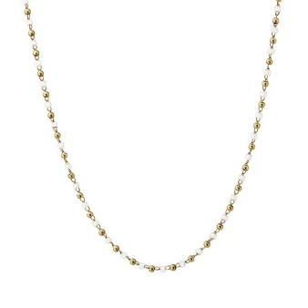 Cruz white gold necklace - Anartxy