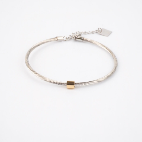 Bracelet jonc Rockie en acier - Zag Bijoux