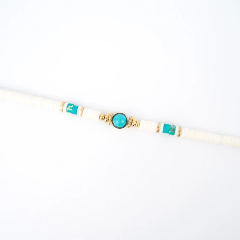 Bora turquoise gold bracelet - Zag Bijoux