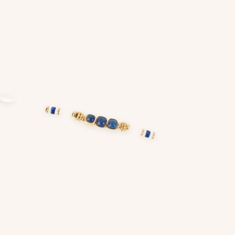 Lagon blue gold bracelet - Zag Bijoux