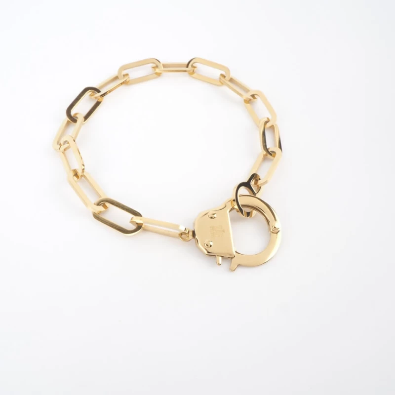 Hook gold bracelet - Zag Bijoux