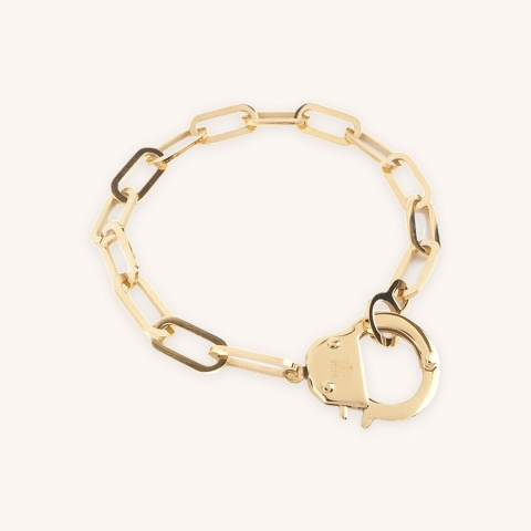 Hook gold bracelet - Zag Bijoux