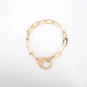 Hook gold bracelet - Zag Bijoux