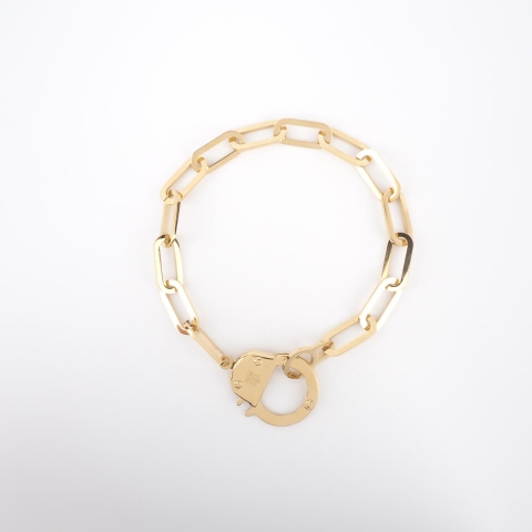 Hook gold bracelet - Zag Bijoux